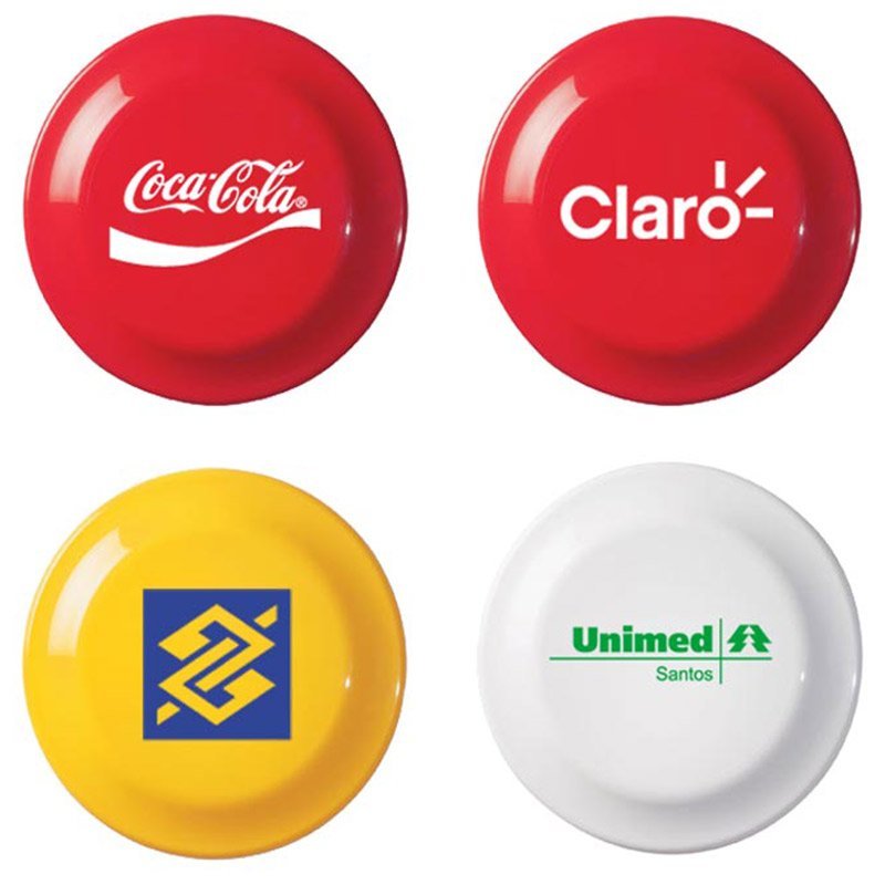 Na Falconi Brindes você encontra Frisbee Para Brindes diversas opções promocionais de brindes personalizados e também brindes simples e de luxo.